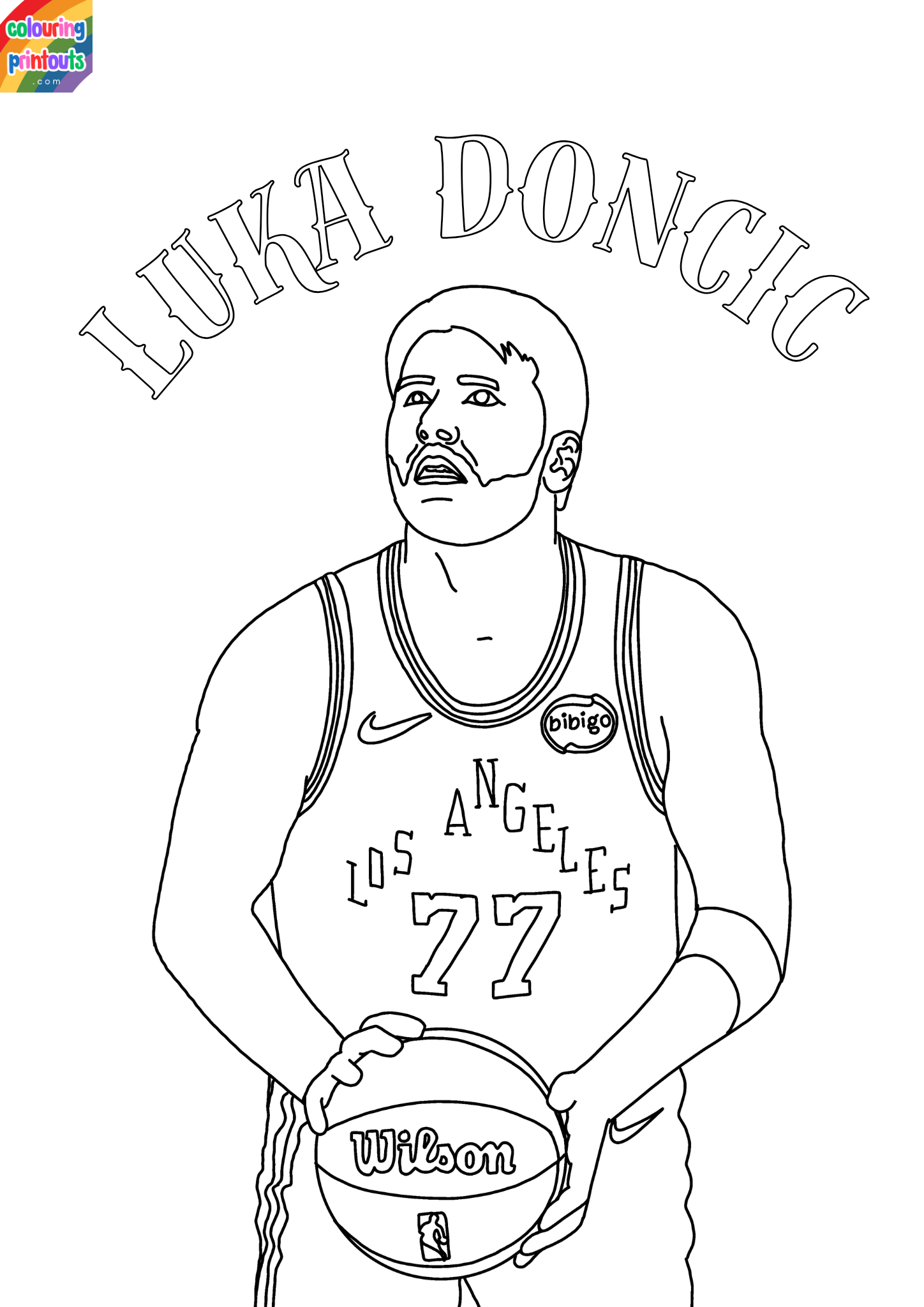 Luka Doncic Coloring Pages (9)
