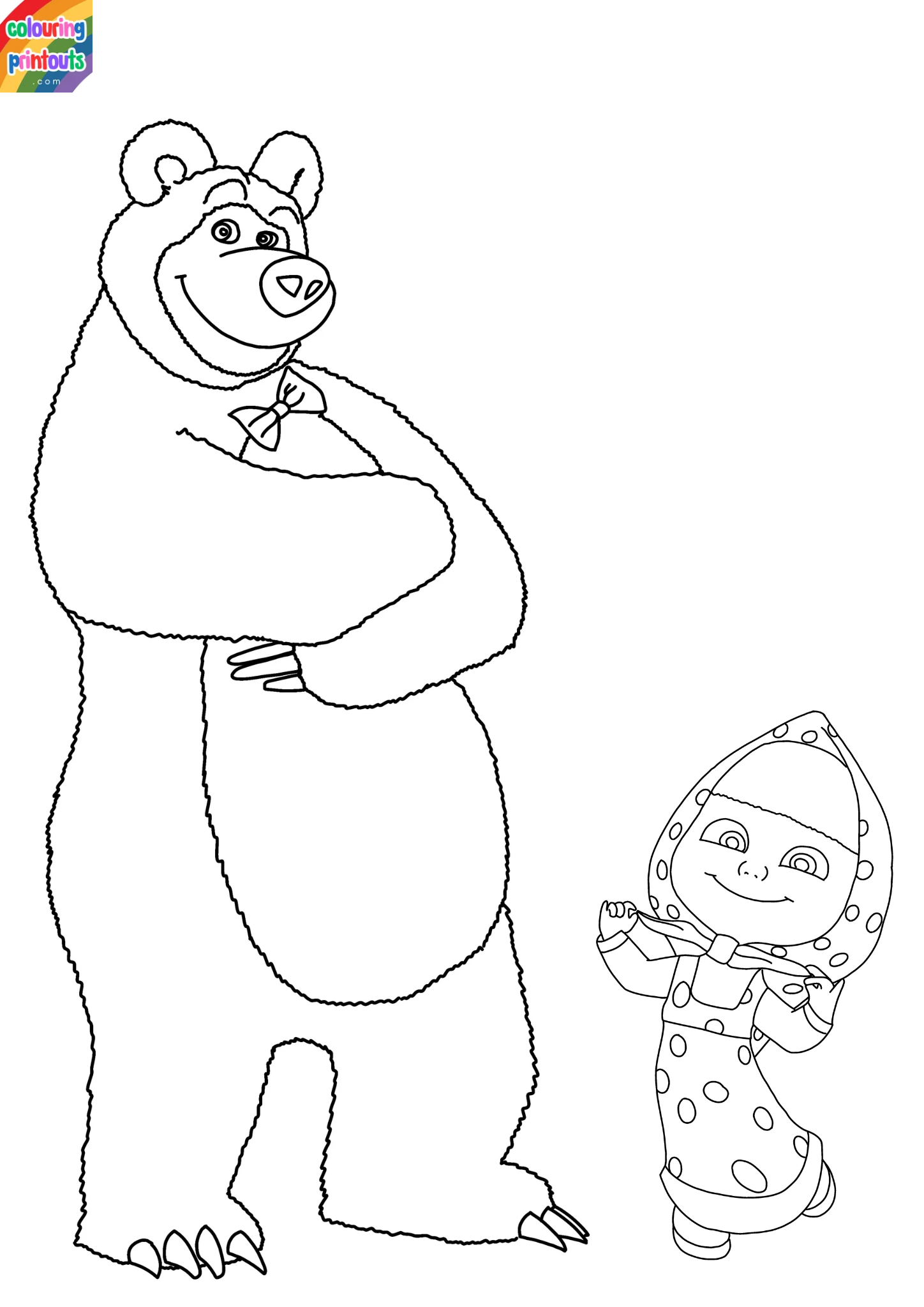 Masha And The Bear Coloring Pages (1)