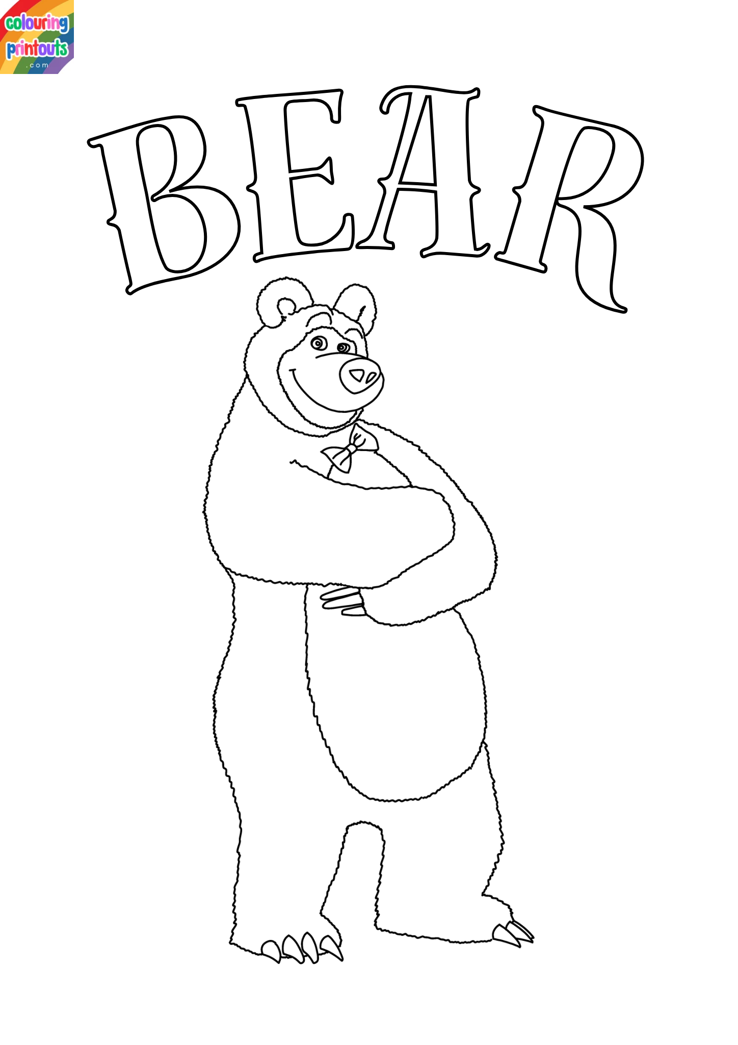 Masha And The Bear Coloring Pages (4)
