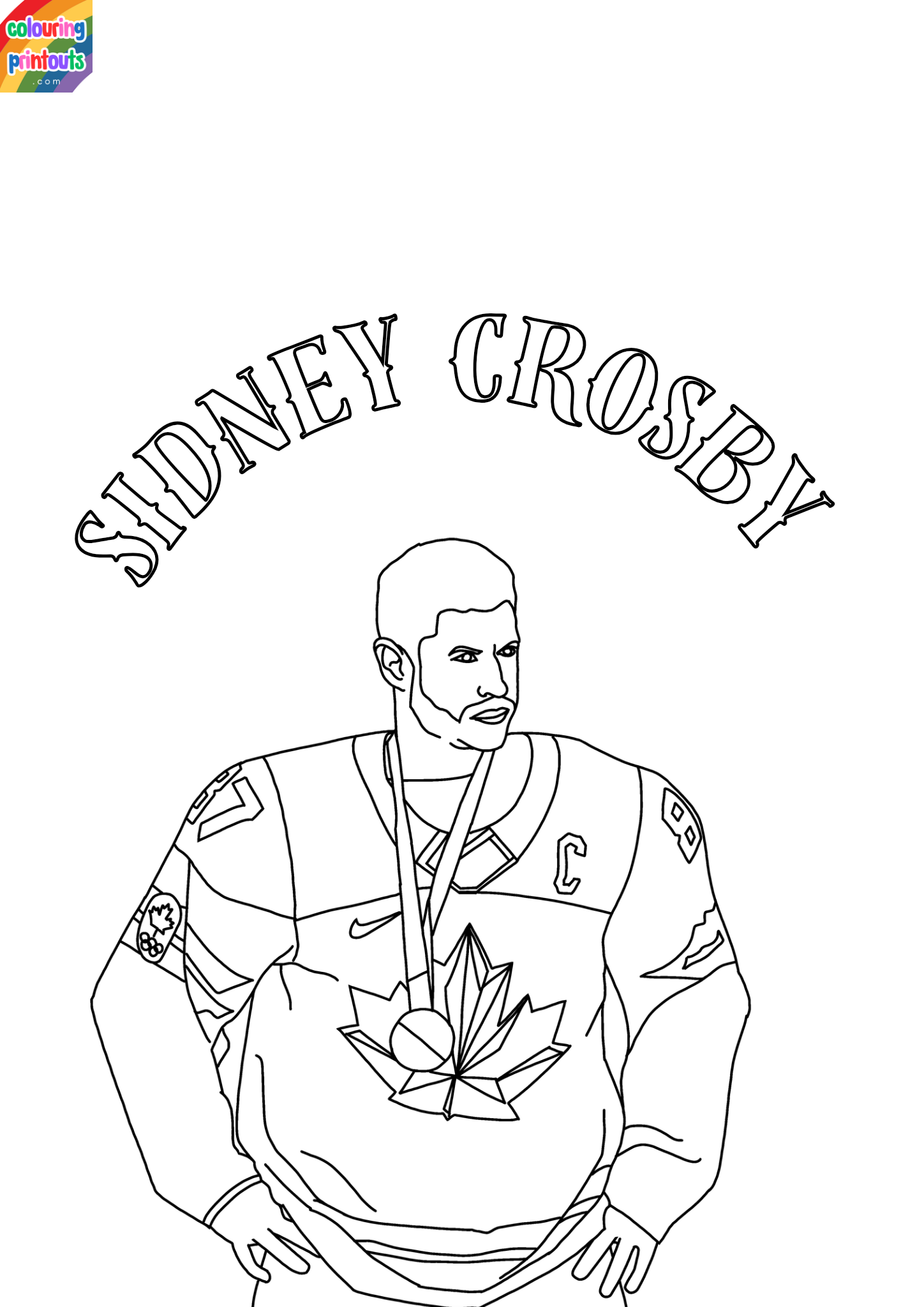 Sidney Crosby Coloring Pages (1)