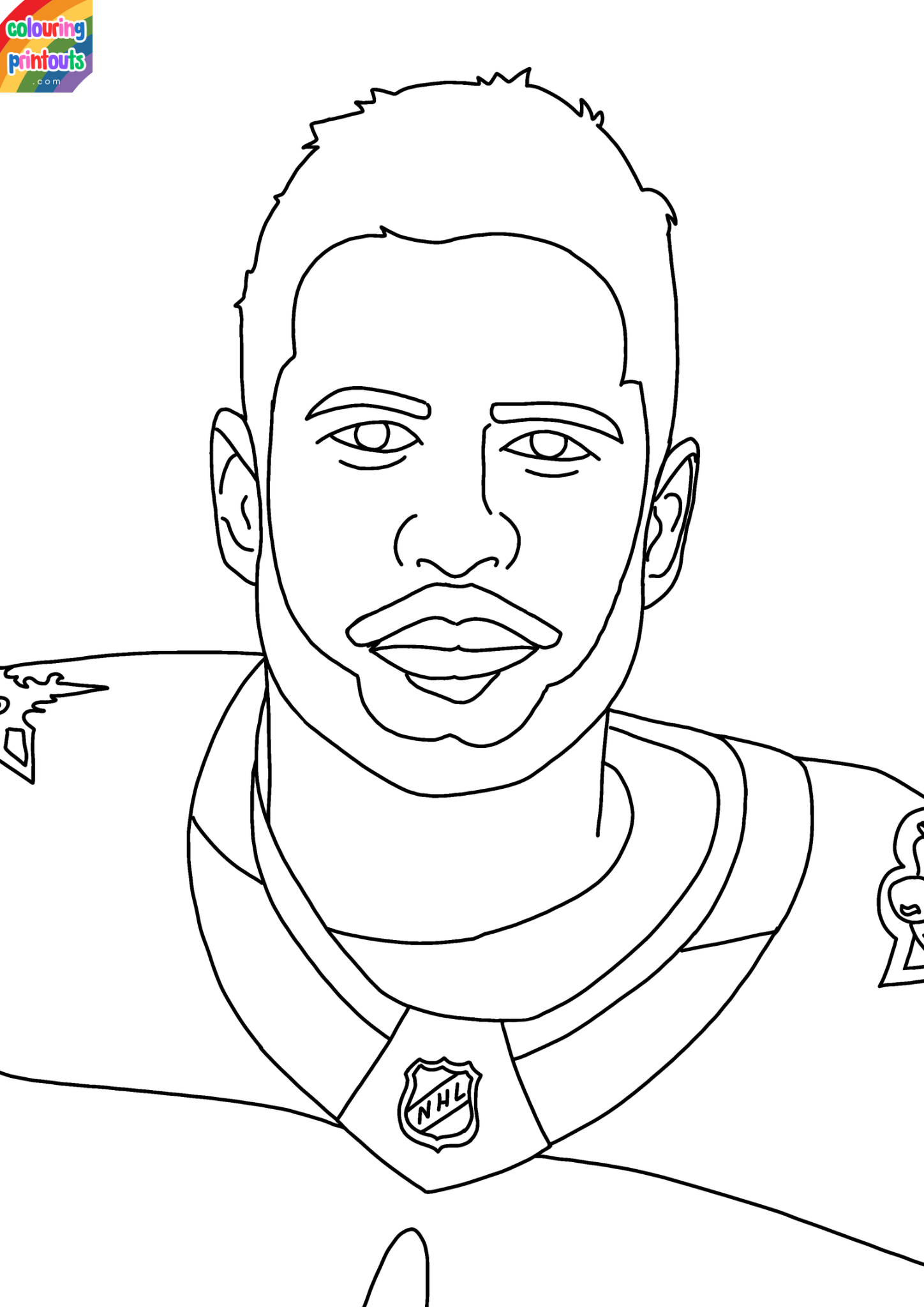 Sidney Crosby Coloring Pages (2)