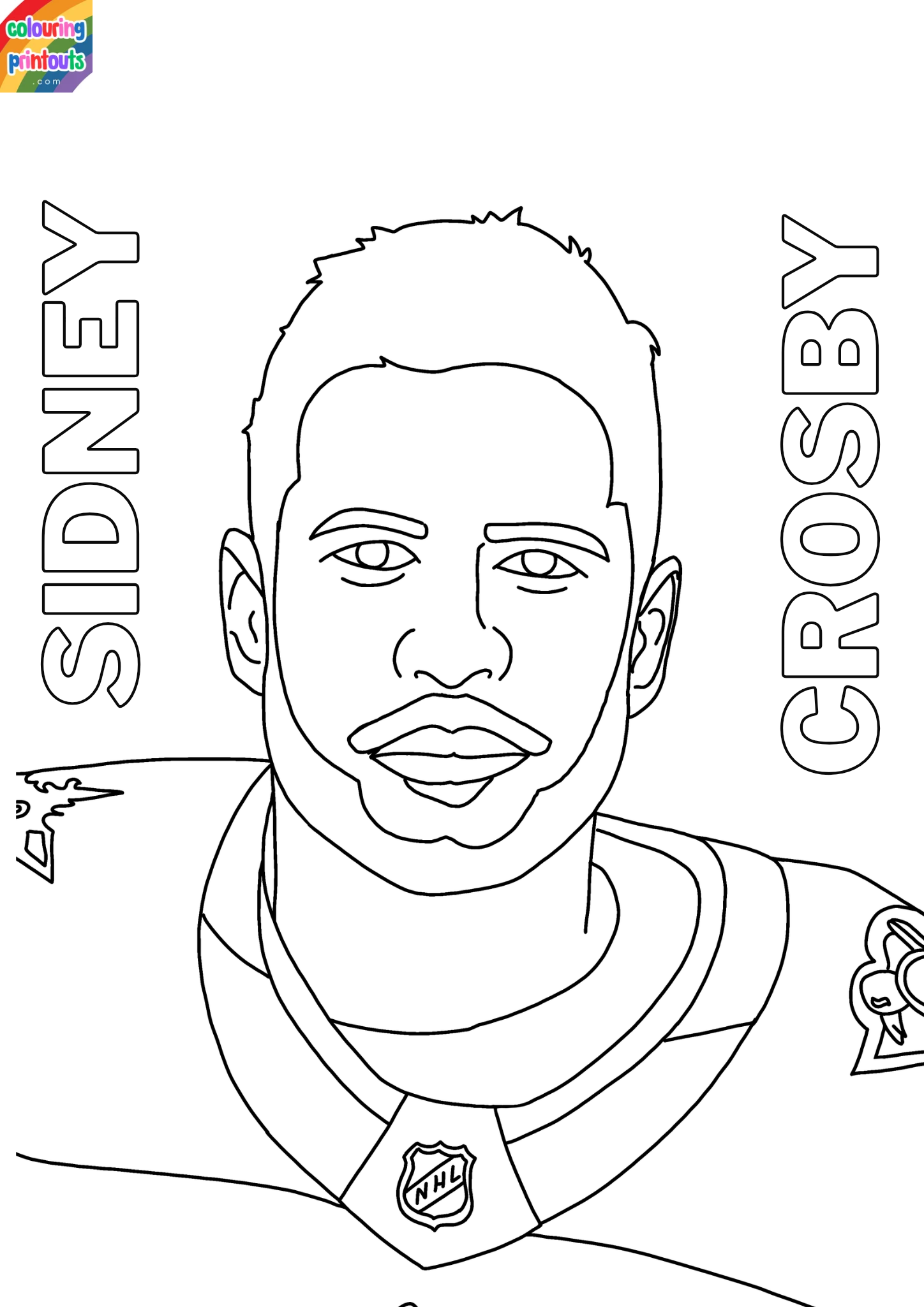 Sidney Crosby Coloring Pages (3)