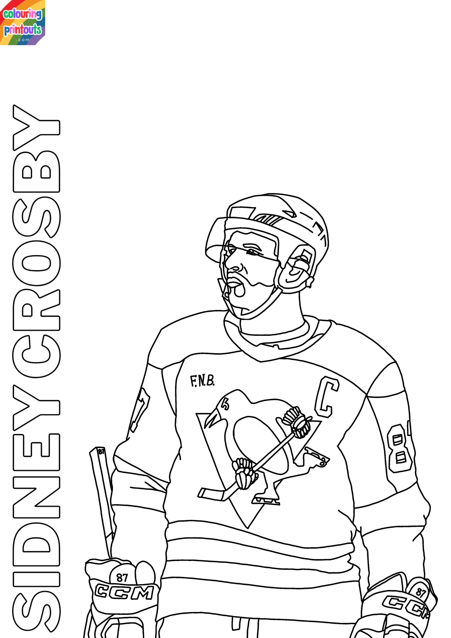Sidney Crosby Coloring Pages (4)