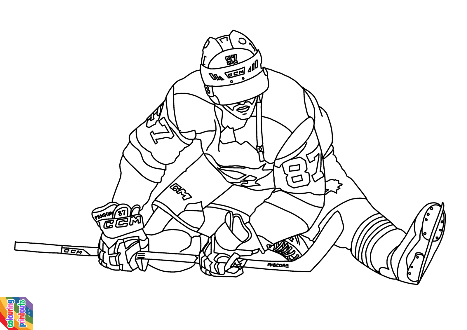 Sidney Crosby Coloring Pages (6)