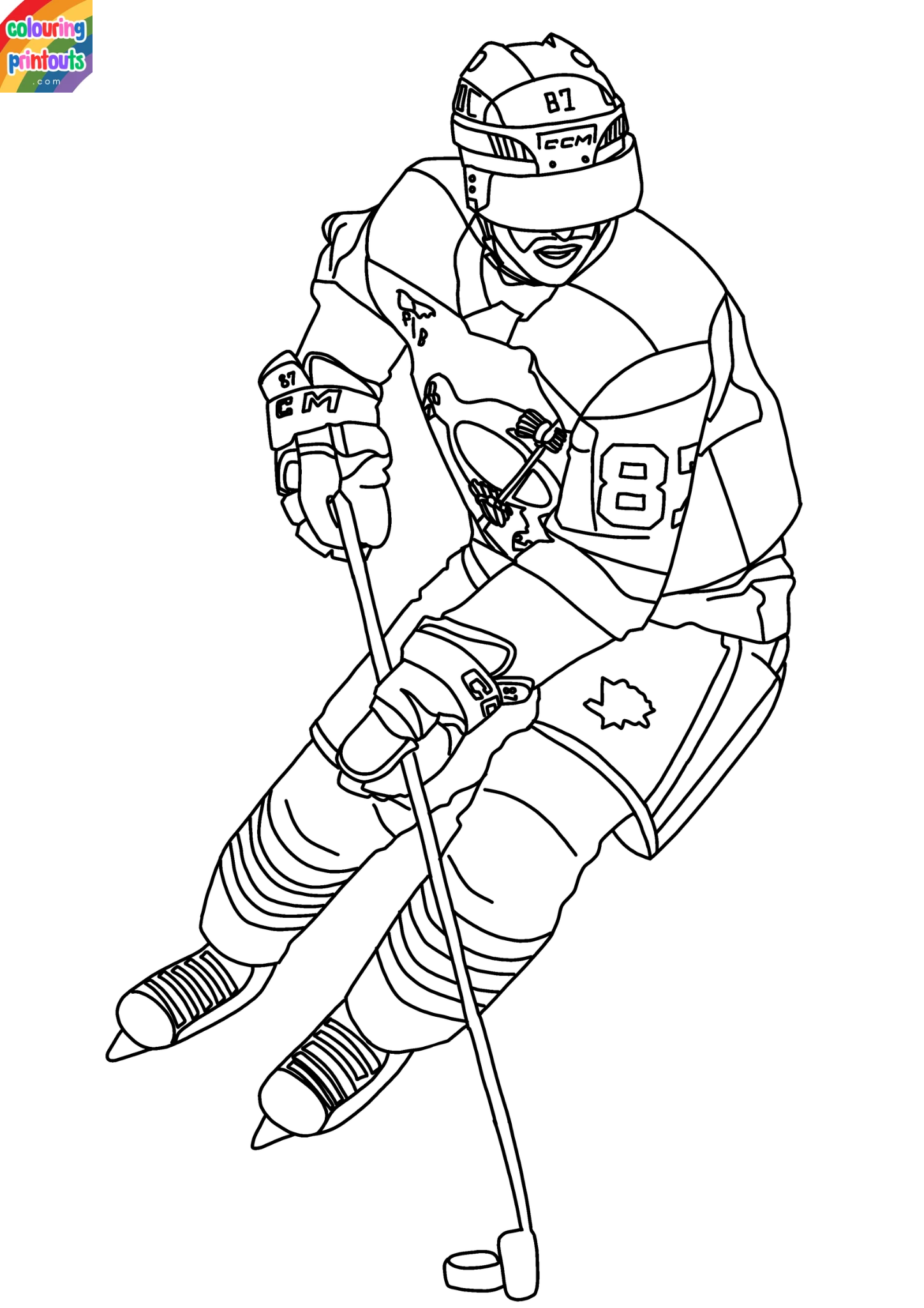 Sidney Crosby Coloring Pages (8)
