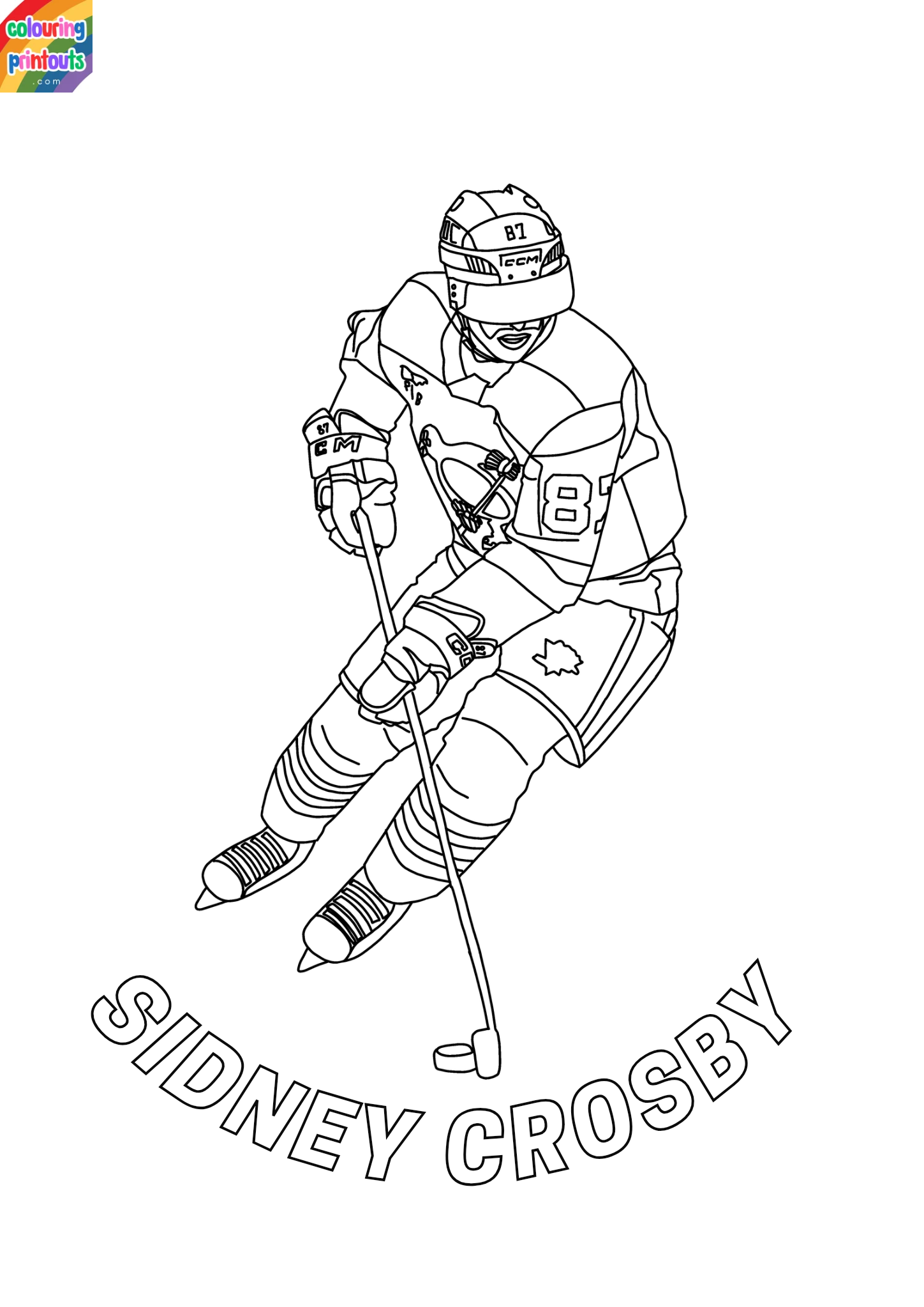 Sidney Crosby Coloring Pages (9)