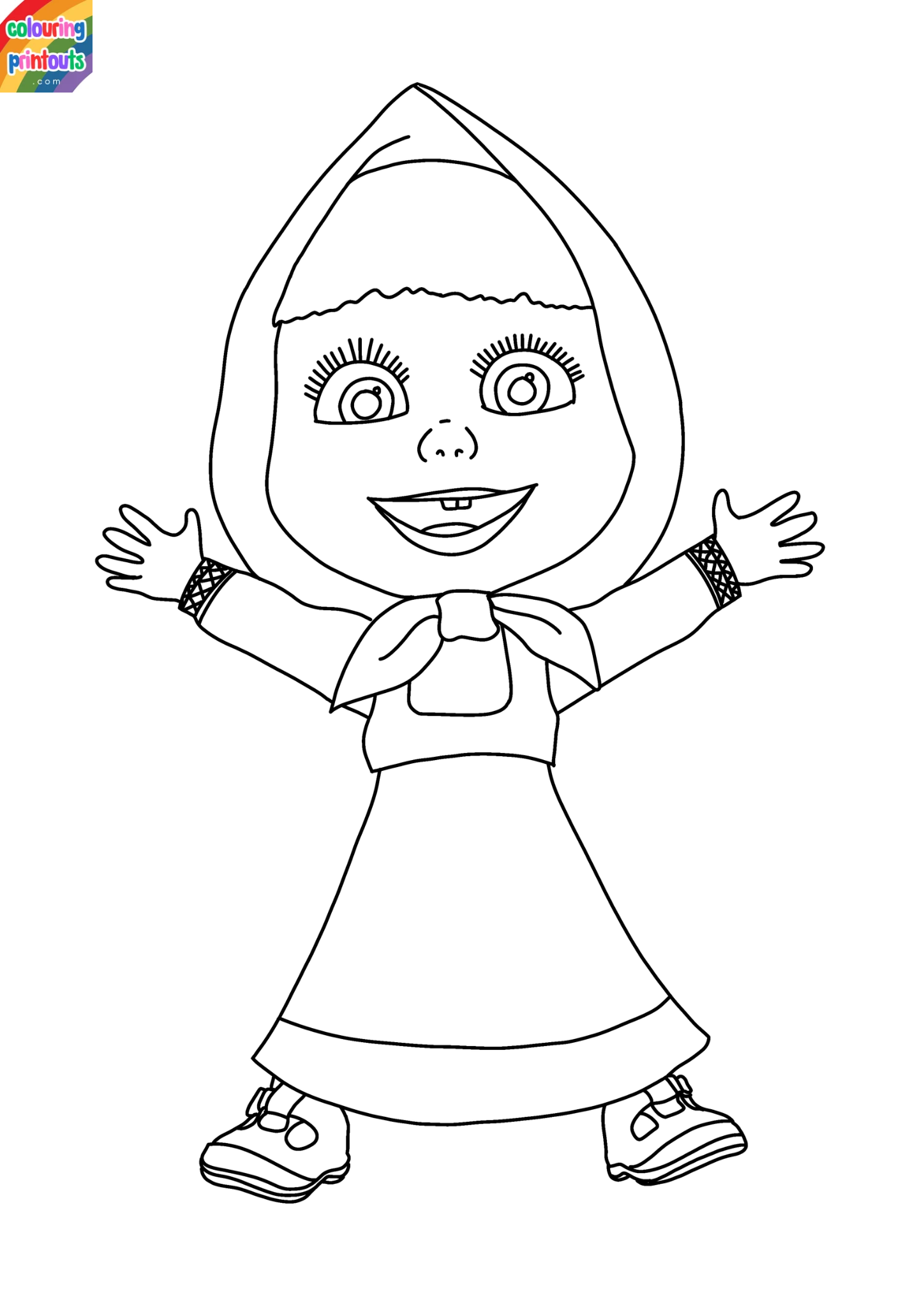 coloring pages masha and the bear (5)